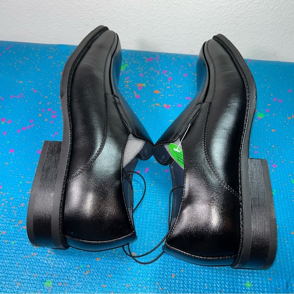Brand new JF j.Ferrar Dash black slip on casual shoes faux leather size 11W & 9W - Picture 4 of 11